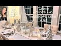 New 3 over the top christmas tablescape  winter wonderland  glamour ellen decoratewithme