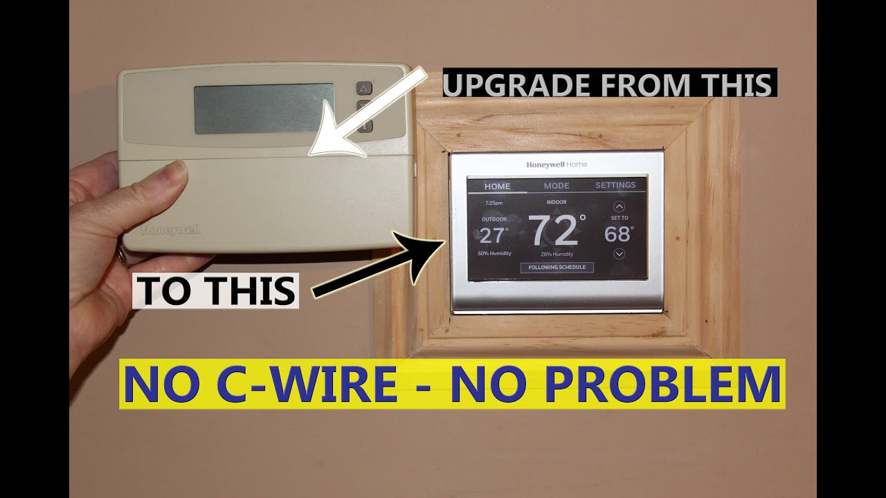 Install, Upgrade Wifi Smart Thermostat that needs a C wire. W/ Product