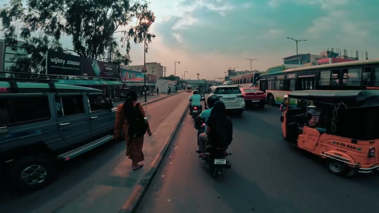 Uncut 6+min from Miyapur to Allwyn | Cycle To Work - Week 123 - Day 1