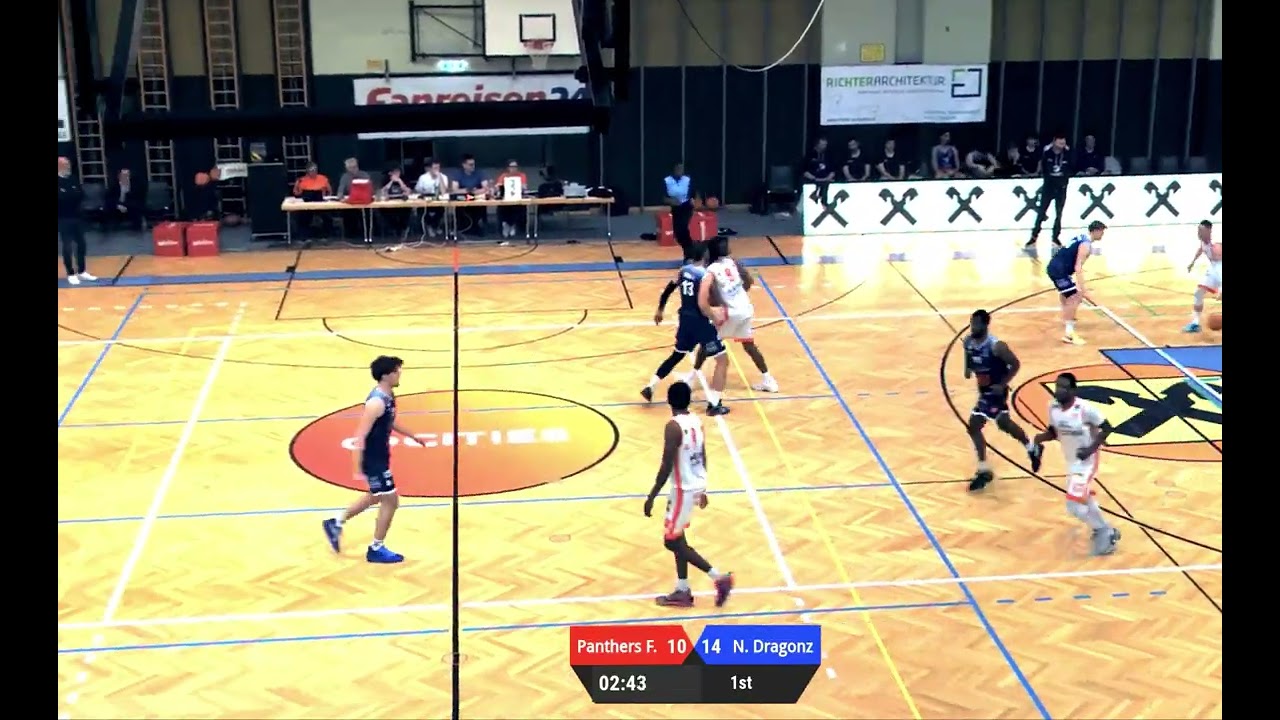 1st Half of Furstenfeld Panthers vs Nord Dragons