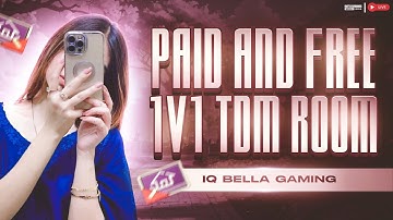 BGMI LIVE CUSTOM ROOM | LIVE TDM 1V1| PUBG TDM LIVE 1V1| PAID TDM AVAILBLE  #bgmi #pubg #custom