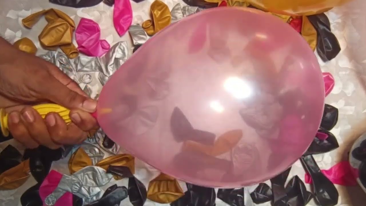 ASMR Color Popping Sounds | Black Pink Gold Silver | Sleep & Relax