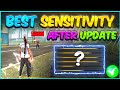 After Update Best Sensitivity Settings 🔥| Secret Headshot Settings 2021 👽|- Garena Free Fire