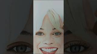 Drawing Barbie Face | Margot Robbie😍✏️ #shorts #drawing #barbie