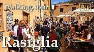 Rasiglia (Umbria), Italy【Walking Tour】History in Subtitles - 4K