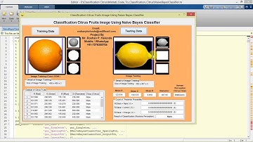 Fruit Recognition Using Naive Bayes Classifier Matlab Project with Source Code Fruit Classification