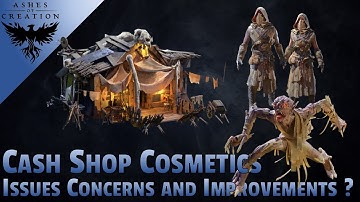 Ashes of Creation Cosmetics - ISSUES Concerns and IMPROVEMENTS