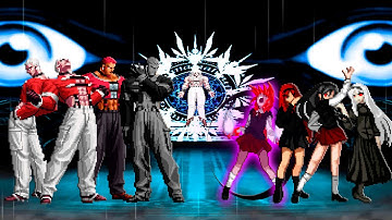 [KOF Mugen] Yashiro Team vs Akiha Yagami Team