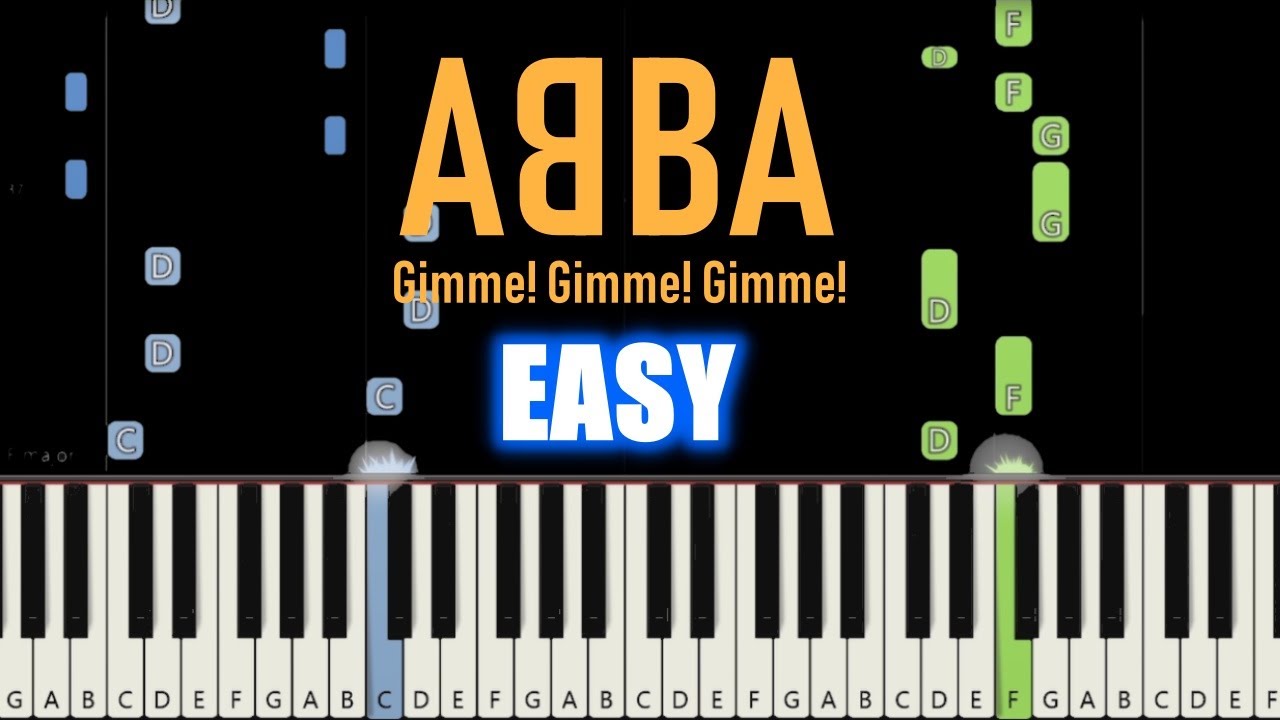 Gimme Gimme ABBA Ноты для балалайки. Gimme Gimme Gimme a man after Midnight on Piano. Песня abba gimme gimme gimme