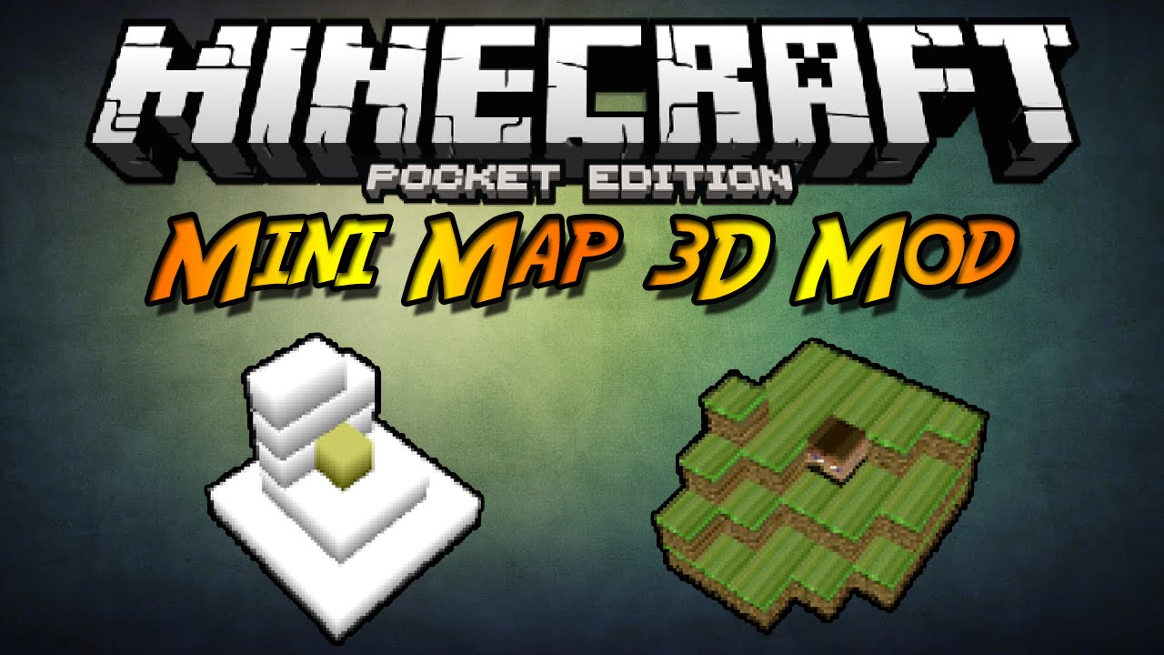 Minecraft PE 0.10.X ModScript | Mini Map 3D Mod Beta (Español) (Mini ...