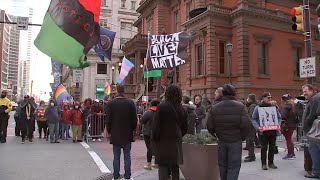 Crowd protests Union League of Philadelphia's decision to honor Florida Gov. Ron DeSantis
