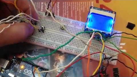 Arduino uno ve nokia 5110 ekranıyla yılan ( snake)  oyunu