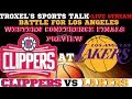 NBA Los Angeles Clippers VS Los Angeles Lakers Game Audio/Scoreboard Only