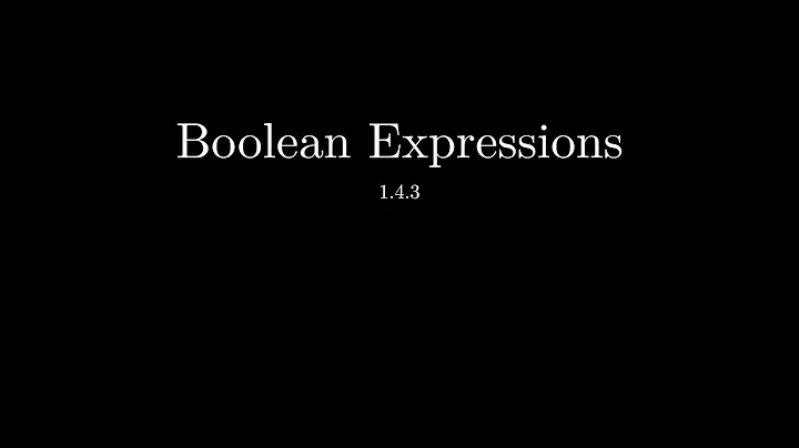 Boolean Expressions - Logic Laws (OCR Computer Science)