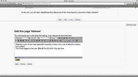 How to work in a wiki in Moodle? (Student)