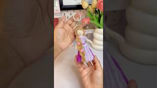 DIY Disney Princess Keychain 🌸😱 #shorts #diy #rapunzel