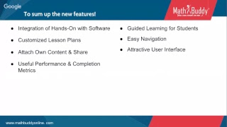 Math Buddy Webinar