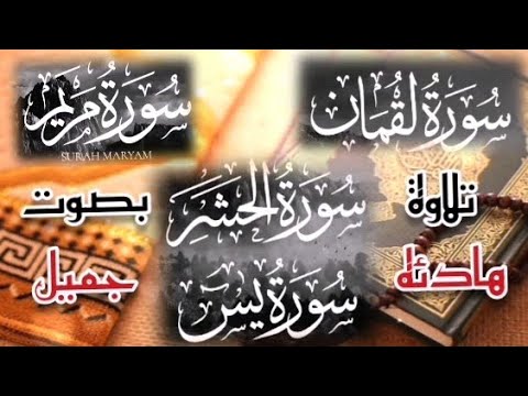 تلاوات معطره بصوت خاشع وهدوء لايوصف بصوت عمر محجوب Surah Maryam Surah Luqman Surat Al Hashr Wes