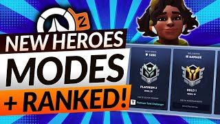 4 NEW HEROES ADDED for Overwatch 2 - Ranked REWORK, NEW MODE & More Changes - Update Guide