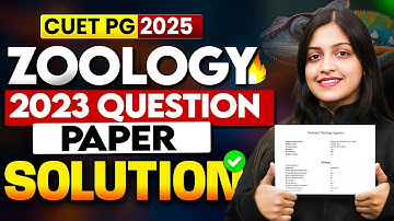 CUET PG Zoology Previous Year Paper with Solutions 2025