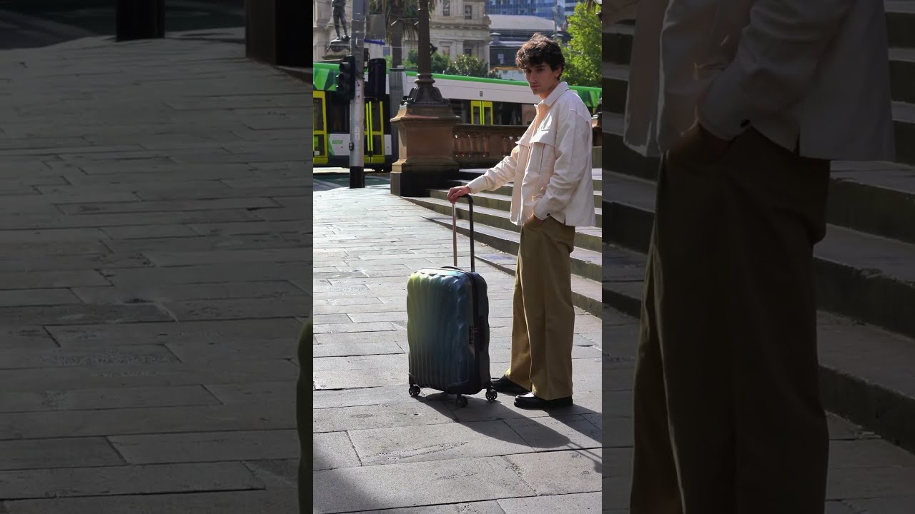 The Sounds Of Melbourne CBD Featuring C Lite In Northern Lights Samsonite Suitcase
