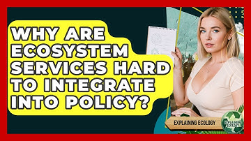 Why Are Ecosystem Services Hard To Integrate Into Policy? - Explaining Ecology