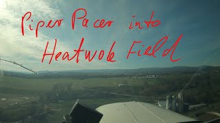 Piper Pacer into Heatwole Field. It's not even on the Map!