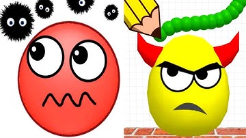 Hide Ball vs Draw To Smash - All Levels Gameplay Android iOS