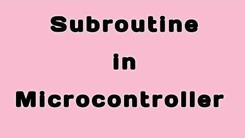 //Subroutine and state it