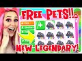 NEW FREE LEGENDARY PETS IN ADOPT ME!! (Roblox Adopt Me Free Pet Update)