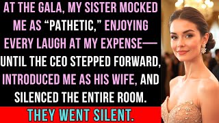 My Sister Called Me Pathetic at the Gala—Then a CEO Introduced Me as His Wife ✨💍🏛️
