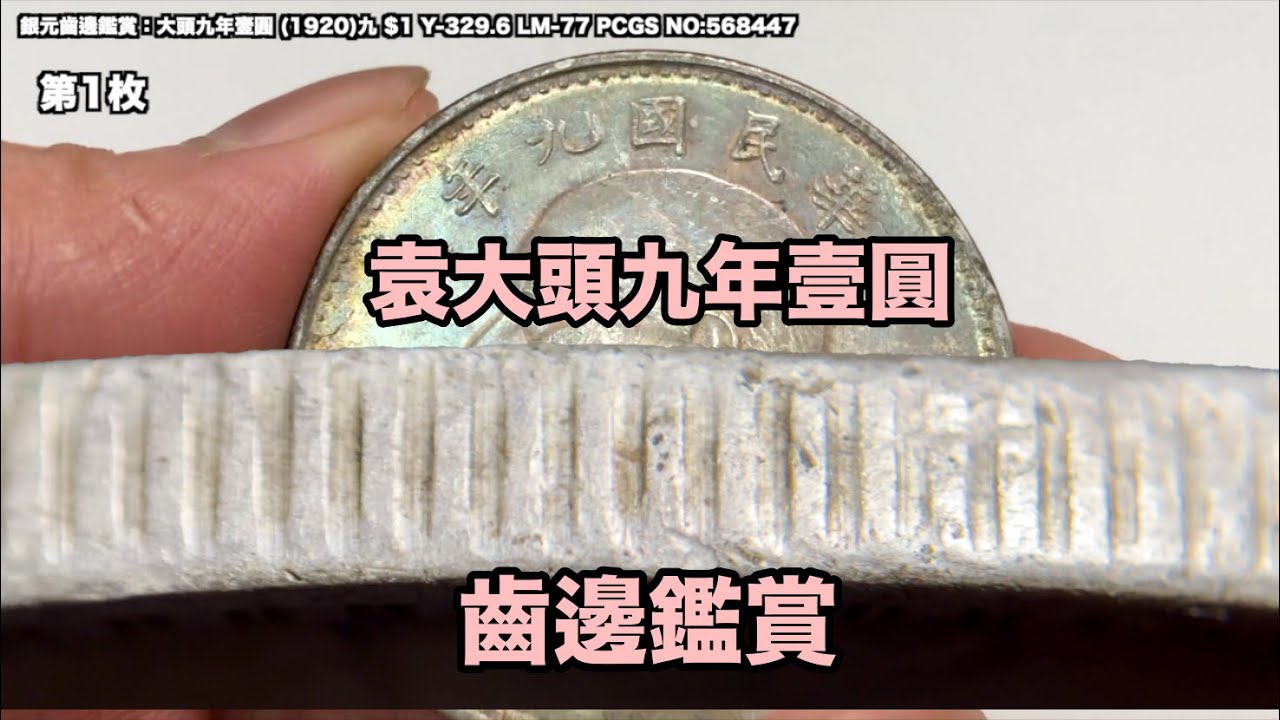 大頭九年壹圓齒邊鑑賞合集『幣藏那些事-手把手』China/REPUBLIC/ $1