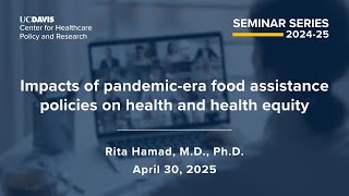 Impacts of pandemic-era food assistance policies on health and health equity