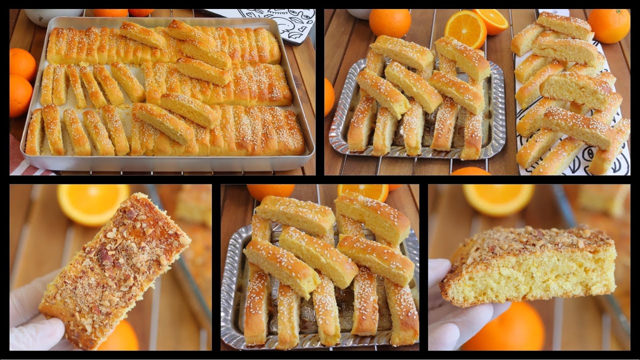 بشكوتو البرتقال الزمني التونسي 🍊🍊 ساهل من دون زبدة و لا ماكينة و خاصة بمكونات بسيطة يذوب في الفم