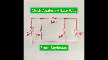 Mesh Analysis Solution (Boylestad Example 8 15)