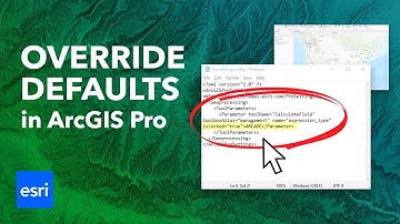 Override the Default Parameters of Geoprocessing Tools in ArcGIS Pro
