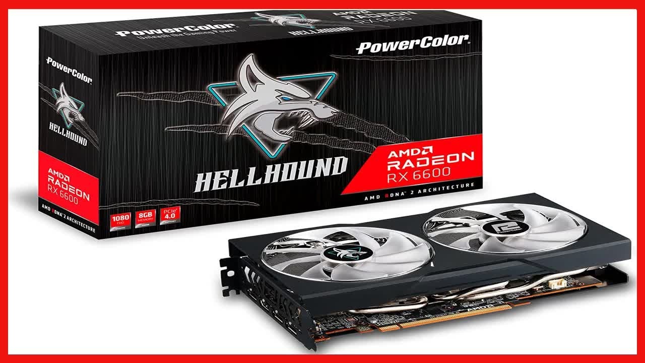 PowerColor Hellhound RX 6600 Review: Performance and Cooling That