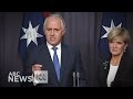 Malcolm Turnbull, Julie Bishop speak after winning leadership ballot