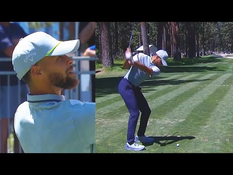 Stephen Curry Shocks Crowd With Hole In One While Golfing!
