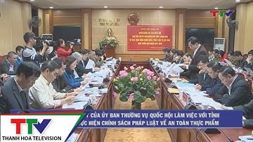 Đoàn giám sát của Ủy ban Thường vụ Quốc hội làm việc với tỉnh