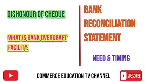 Bank Reconciliation Statement - Lecture 2
