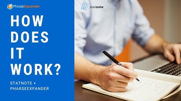 How does it work? PhraseExpander & StatNote