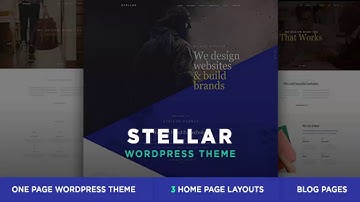 Stellar - One Page Multipurpose Responsive WP Theme | Themeforest Website Templates and Themes