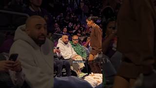 Justin Bieber's CRAZY Courtside Outfit! 🟢🔥 #JustinBieber #Lakers #shorts