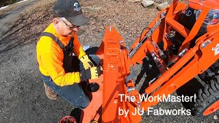 550 Kubota LX2610 Compact Tractor MOD! JUFabWorks WorkMaster Plate. Install and first uses. outdoors