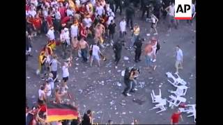 Clashes Erupts As Police Separate England Germany Fans