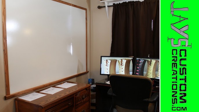 $34 DIY Giant Whiteboard Hack  How To Make A Custom Dry Erase Board On A  Budget 