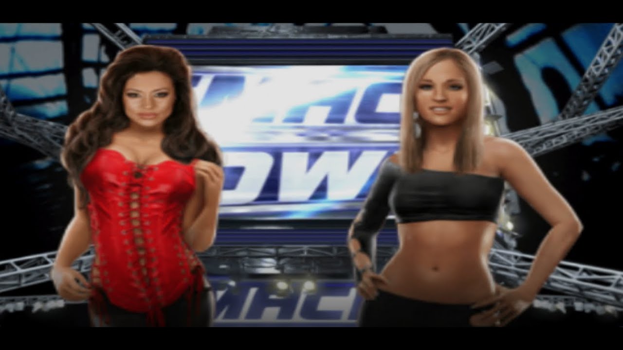 WWE Smackdown vs RAW 2008 PS2 (Candice Michelle vs Michelle McCool