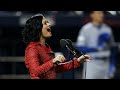 Demi Lovato sings the national anthem