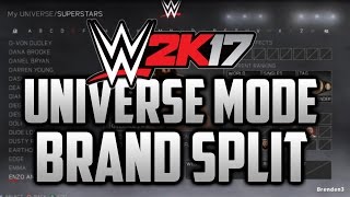 WWE 2k17 Universe Mode: How to Create Your Own Brand Split ('WWE 2k17 Universe Mode Guide) screenshot 4